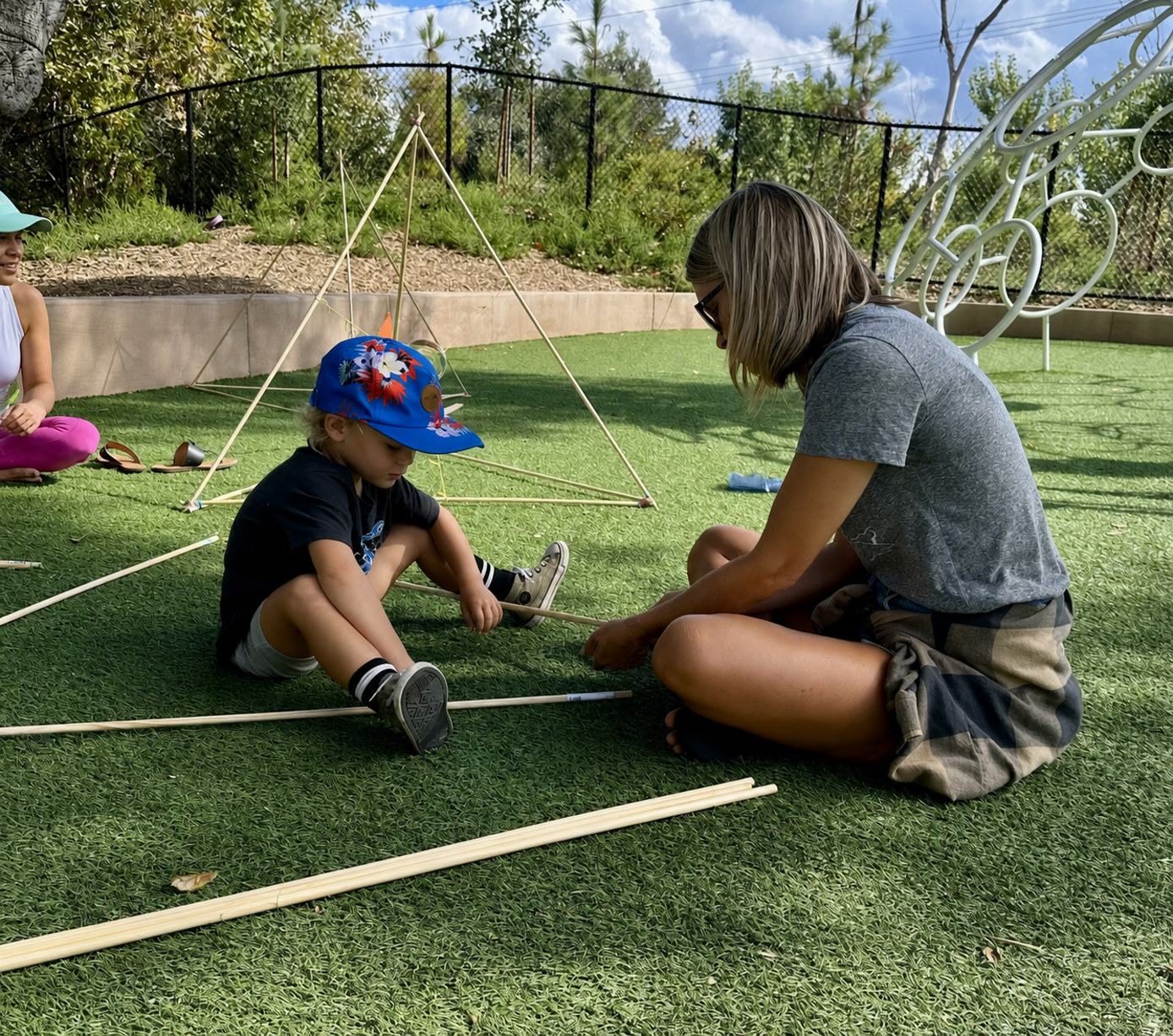 Working together on the launcher build.